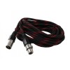 Cablu XLR mama - XLR tata , Panzat , Premium Quality , Negru