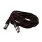 Cablu XLR mama - XLR tata , Panzat , Premium Quality , Negru