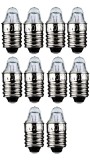 Set 10 becuri 2.2V 0.25A lentila lupa dulie cu filet E10 Goobay 9331-10