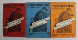 ARHIVA LUI SHERLOCK HOLMES de A. CONAN DOYLE , 3 VOLUME , 1991 , PREZINTA PETE SI URME DE UZURA