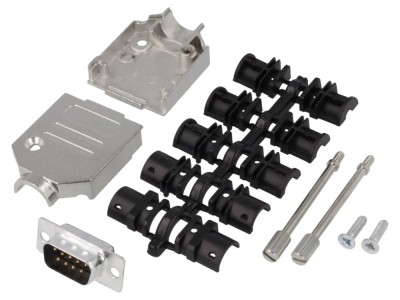 Conector D-Sub 9-Pin tată pe cablu foto
