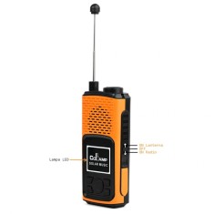 Radio portabil cu lanterna CcLamp CL-601,alimentare duala solar si retea