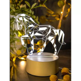 Lampa Decorativa 3D Cal - 3 Culori - 10x17cm