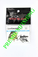 Pachet 10 Carlige NS Black Wind Blade Pentru Crap Model Guanfuwanshi Numaru 11 foto