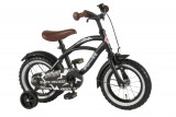 Bicicleta pentru baieti Volare Black Cruiser, 12 inch, culoare negru mat, frana PB Cod:21201