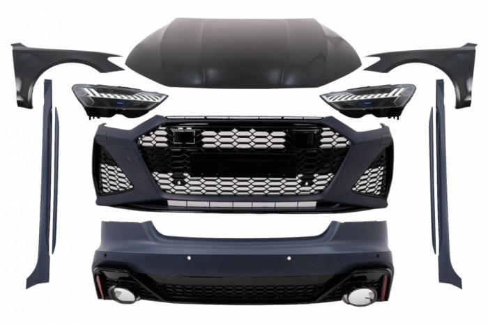 Pachet Exterior Complet Audi A7 4G Facelift (2015-2017) Wide RS Design Conversie la 2020+ Performance AutoTuning