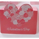 Felicitare Valentine, s Day , Model decupat, design romantic