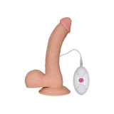 Vibrator Ultra Soft Dude 10 Moduri Vibratii Natural 21 cm