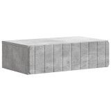 vidaXL Masă laterală montată pe perete Gri Beton 59 x 34,5 x 17 cm 898318