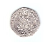 Moneda Marea Britanie 20 pence 2002, stare buna, curata, Europa, Cupru-Nichel