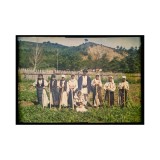 Familie de țărani rom&acirc;ni, autocromie realizată de arh. Victor Ștefănescu - 1910-1911