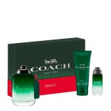 Set Coach: Green, Eau De Toilette, For Men, 100 ml + Green, Eau De Toilette, For Men, 15 ml + Green, Shower Gel, Body, All Skin