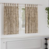 vidaXL Draperii din Velur , set de 2, cu ochiuri Champagne, 140 x 140 cm