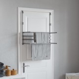VidaXL Suport de uscare pentru balcon 89x25x(60-95) cm aluminiu