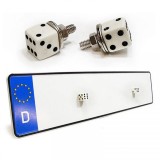 Suruburi pentru placuta de &icirc;nmatriculare - zaruri albe - noi Performance AutoTuning