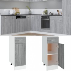 vidaXL Dulap inferior cu sertar &ldquo;Lyon&rdquo; gri sonoma 30x46x81,5cm 815568