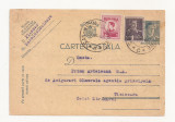 R1 Romania - Carte postala SANNICOLAULMARE-TIMISOARA, circulata 1944, Printata