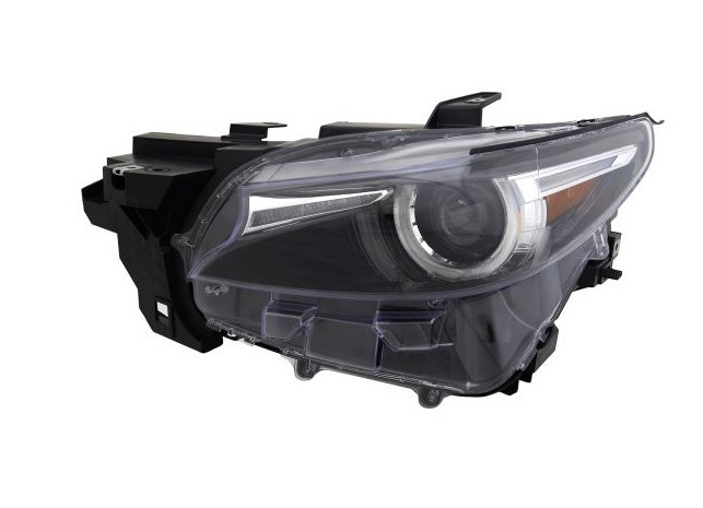 Far Mazda Cx-9 (Tc), 11.2015-, montare fata, stanga, cu sistem iluminat in curba; Tip=USA; LED; electric; cu motor; Omologare: SAE; LED, TYC