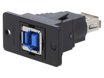 Adaptor USB A la USB B SLIM 3.0 Aurit Metal foto