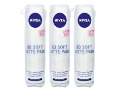 Pachet 3 x Dischete Demachiante Nivea Soft, 80 Bucati