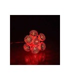 Ghirlanda electrica luminoasa decorativa cu felinar 20 LEDuri rosii