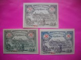HOPCT BANCNOTA NOTGELD NR 85 KIRCHHAM - SET 3 BUC -30,,20 SI 50 HELLER 1920 -AUSTRIA-UNC