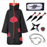 Ptyever Unisex Akatsuki Organizația Membrii Cosplay Manta Halloween Costum Cospl