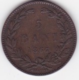 Romania 5 BANI 1867 Heaton