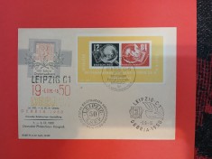 GERMANIA 1950-plic FDC DEBRIA-stampilat