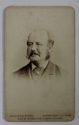 STUDIO HILLS and SAUNDERS , CAMBRIDGE , BARBAT CU FAVORITI , FOTOGRAFIE C.D.V. , SFARSITUL SEC. XIX foto