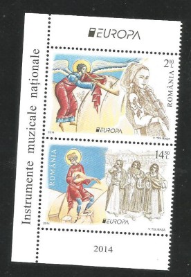 (No2)-timbre-(L.P)-Romania - EUROPA- Instrumente muzicale nationale foto