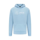 Mercedes AMG Petronas hanorac de bărbați cu glugă Retro blue F1 Team 2023 - XXL