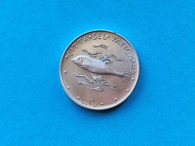 10 Lire 1974 Vatican-UNC-RAR foto