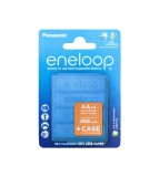 Set 4 Acumulatori Reincarcabili Panasonic Eneloop AA 2000mAh cu Cutie de Depozitare
