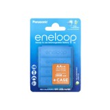 Set 4 Acumulatori Reincarcabili Panasonic Eneloop AA 2000mAh cu Cutie de Depozitare