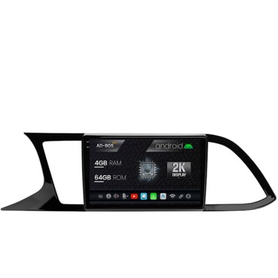 Navigatie 2K Seat Leon 3 (2014-2020), Android OS, S-Quadcore 4GB RAM + 64GB ROM, 9.5 Inch - AD-BGS90042K+AD-BGRKIT047 foto