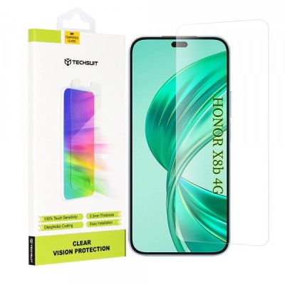 Folie de protectie Ecran Techsuit Clear Vision pentru Honor 400 Lite / X8c / X8b, Sticla Securizata, Full Glue foto