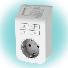Ceas digital de interior cu programare saptamanala foto