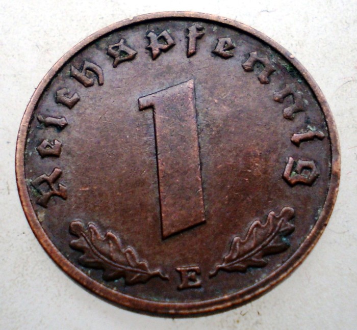 B.031 GERMANIA 1 REICHSPFENNIG 1937 E