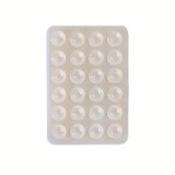 Cumpara ieftin Suport adeziv transparent 8 x 5,5 x 1 cm pentru telefon, silicon cu 24 ventuze