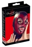Cagula bicolor rosu-negru cu gura deschisa, Head Mask Bad Kitty#