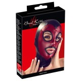Cagula bicolor rosu-negru cu gura deschisa, Head Mask Bad Kitty#