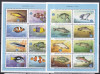 DB1 Fauna Marina Pesti Lesotho 2 MS MNH, Nestampilat