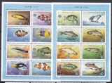 DB1 Fauna Marina Pesti Lesotho 2 MS MNH, Nestampilat