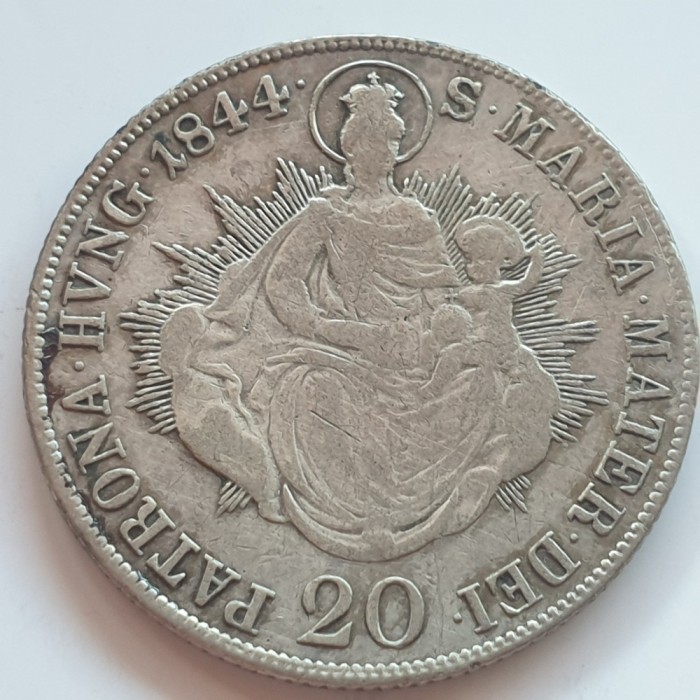 Ungaria / Austria 20 kreuzer 1844 B argint Ferdinand l