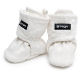 T-TOMI Booties Cream botoșei pentru copii 3-6 months Warm