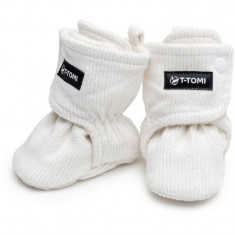 T-TOMI Booties Cream botoșei pentru copii 0-3 months Warm