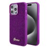 Husa pentru iPhone 15 Pro Max - Disco Metal Script (GUHCP15XPMSDGSF) - Fuchsia, Guess