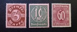 GERMANIA &ndash; DIENSTMARKE &ndash; SET 3 VALORI (3m, 10m, 60 Pf) &ndash; MNH-FD1