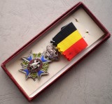 5.021 BELGIA MEDALIA ORDINUL PREVOYANCE BELGIUM AWARD CIVIL SERVICE CROSS 2nd cls